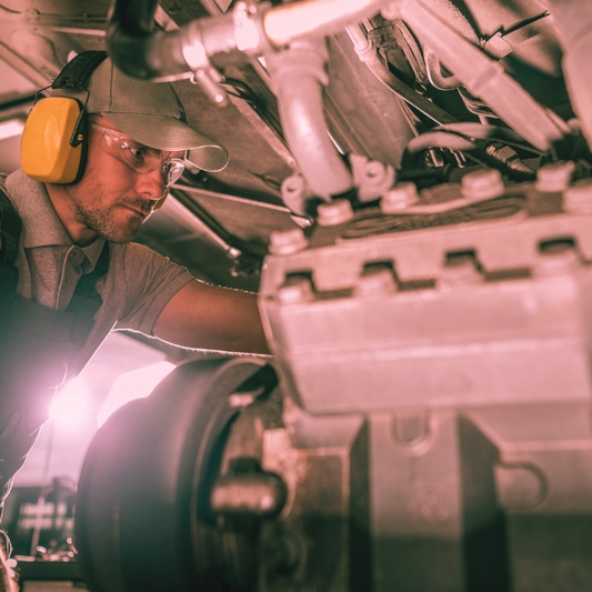 The diesel engine operates on the compression ignition combustion cycle.